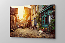 Obraz Stará ulica pri východe slnka zs1305